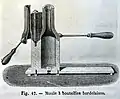 Moule pour production par soufflage de verre XIXe&nbsp;siècle.