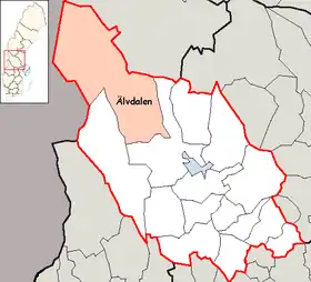 Localisation de Älvdalen