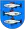 Armoiries de la province suédoise d'Ångermanland, représentant trois poissons.
