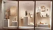 Vitrine exposant des échantillons de l'ancien musée Charles&nbsp;X.
