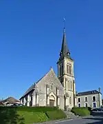 L’église Saint-Germain. Vue ouest.
