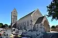 L’église Saint-Manvieu. Vue nord-ouest.