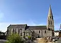 L'église Saint-Pierre-et-Sainte-Geneviève. Vue côté nord.