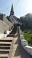 Escalier d'accès.