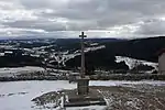 Panorama depuis le porche l'église.