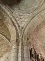 Assise du clocher sur la croisée du transept.