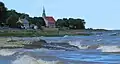 L'église en bordure du fleuve