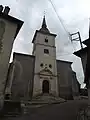 Vue du porche.