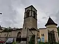 La façade ouest de l'église.