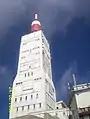 Émetteur du Mont Ventoux (Vaucluse, France) se trouvant à 1&nbsp;912&nbsp;mètres d'altitude. Puissance d'émission : 195&nbsp;kW