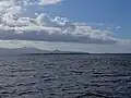 L'îlet à Fajou vu en mer par Port-Louis