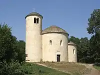 Rotonde Saint-George sur le mont Říp en Bohême.