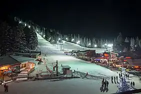 La station de nuit.