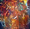 Former à l'enfance lointaine, 1980. Toile, huile. 130&nbsp;×&nbsp;130&nbsp;cm.