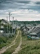 Une rue du hameau.