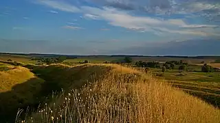 Colline fortifiée de Bilsk, classée.