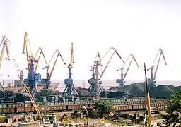 Des grues en 2006.