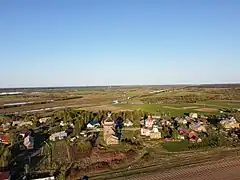 Vue aérienne.