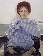 Portrait de sa femme. Musée d'art de Simferopol (ru).