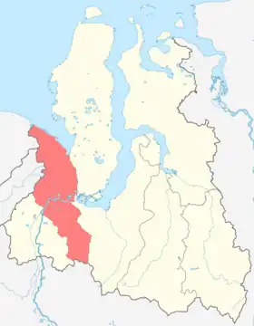 Localisation de Raïon de l'Oural