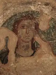 Fresque grecque antique de Déméter à Panticapée, Ier siècle.