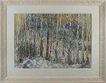 «Bouleaux neigeux»