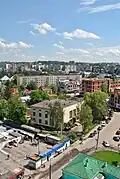 Le bâtiment de la rue Cheptytsky.