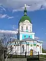Paysage avec l'église de la Sainte Trinité, 1780. Baroque tardif. L'architecte de N. A. Lvov