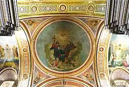 peinture du dôme.
