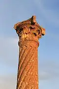 Chapiteau corinthien, IIe&nbsp;siècle. Volubilis, Capitole, temple B.