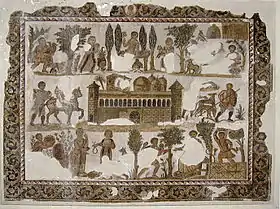 Vue générale de la mosaïque du seigneur Julius.