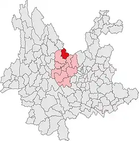Localisation de Yǒngrén Xiàn