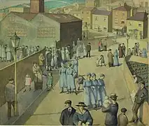 Leaving the Munition Works (1919).