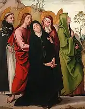 La Vierge, saint Jean, deux saintes femmes et saint Dominique de GuzmánMusée du Louvre