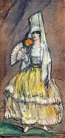 Manola en Mantille et éventail, 1915-25, MNAC