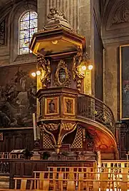 Chaire baroque commandée en 1692.