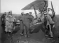 L'escadrille N23 : Jacques Goüin (à gauche), Legendre, Jean Casale, Jupin, Sabatier et Laplace.