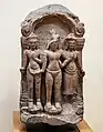 Shiva accompagné par deux divinités- Style de Baphûon - Grès