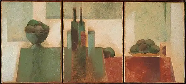Natureza morta (triptyque), de Carlos Scliar&nbsp;(pt) (1960).