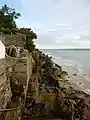 Locquirec : falaises de la partie est, juste au nord du port.
