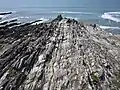 Plomodiern : estran rocheux à la pointe de Talagrip.
