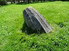 Plovan : la stèle protohistorique de Saint-Kodelig, dite "la motte de beurre".