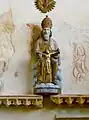 Église Notre-Dame de Kernascléden : groupe statuaire de la Sainte Trinité.