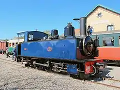 Locomotive no&nbsp;101 des chemins de fer du Morbihan, en service sur le CFBS.