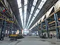 Brest Arsenal : vue intérieure des ateliers désaffectés des Capucins (en 2011)