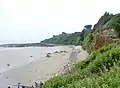 La plage du Moulin de la Rive (partie est).