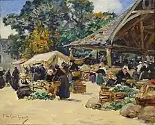 Fernand Legout-Gérard ː Marché au Faouët.