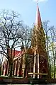 Église dans la vieille ville de Police (XIXe&nbsp;siècle).
