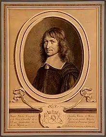 Estampe de Nicolas Fouquet réalisée en 1661 par le graveur.