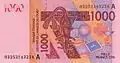 1 000 XOF recto émise en 2003